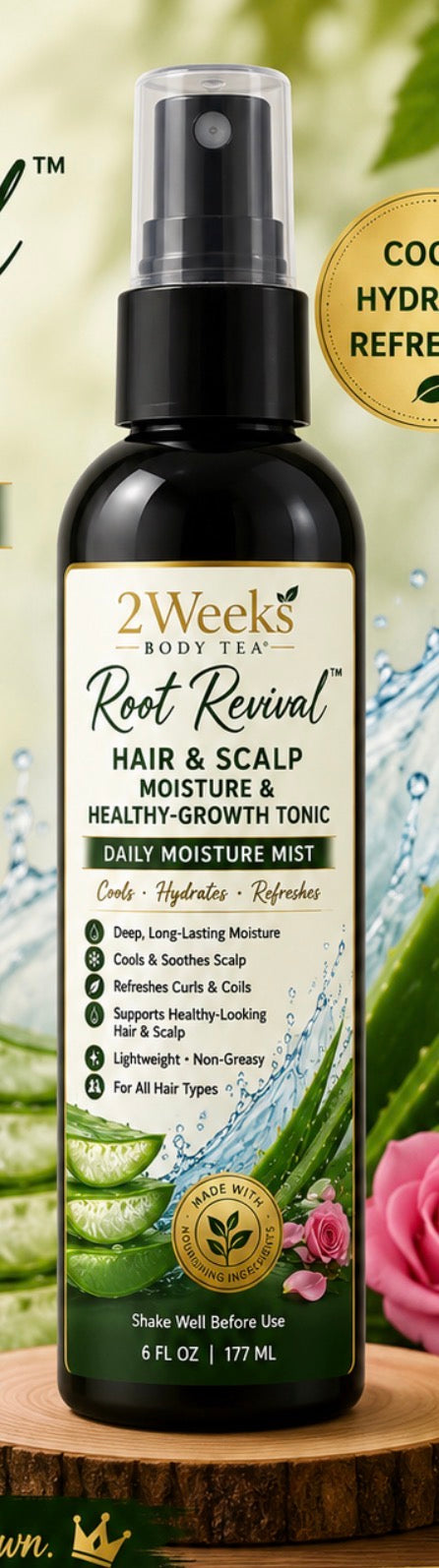 Root Revival
HAIR & SCALP
MOISTURE &
HEALTHY-GROWTH TONIC