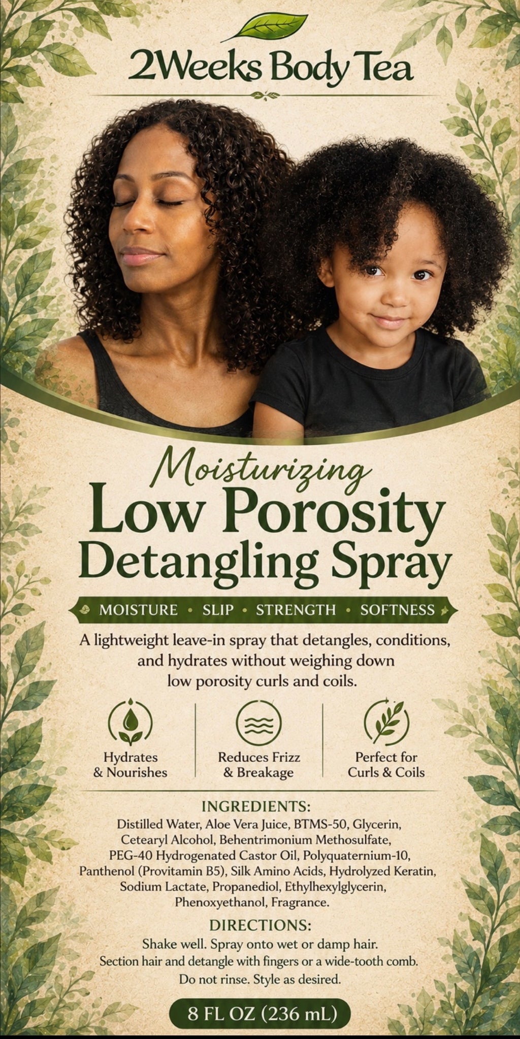 Moisturizing Low Porosity Detangling Spray