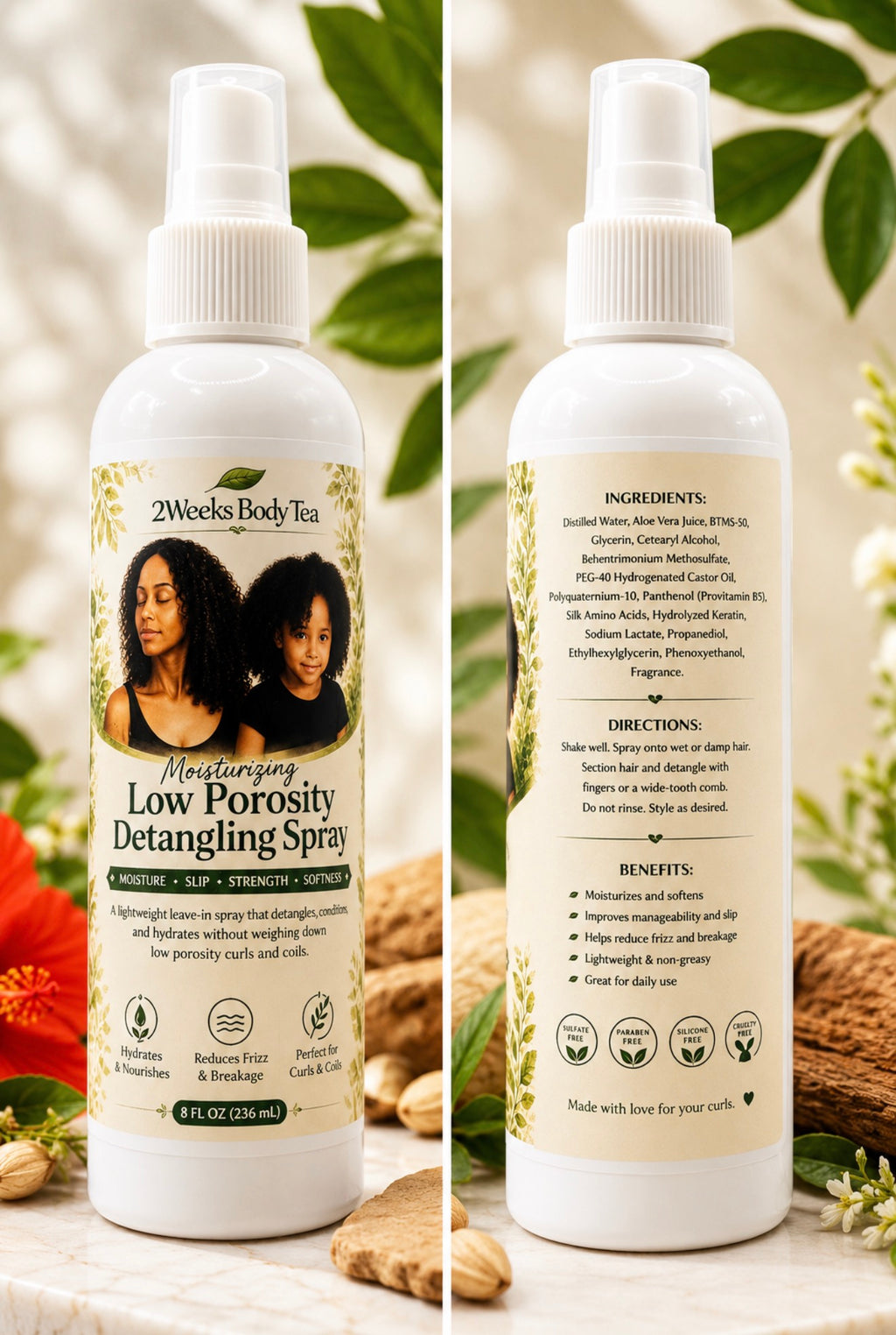 Moisturizing Low Porosity Detangling Spray
